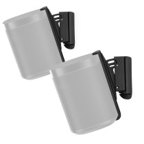 Flexson Wall Mounts for Sonos One or Play:1 (Pair) - Black