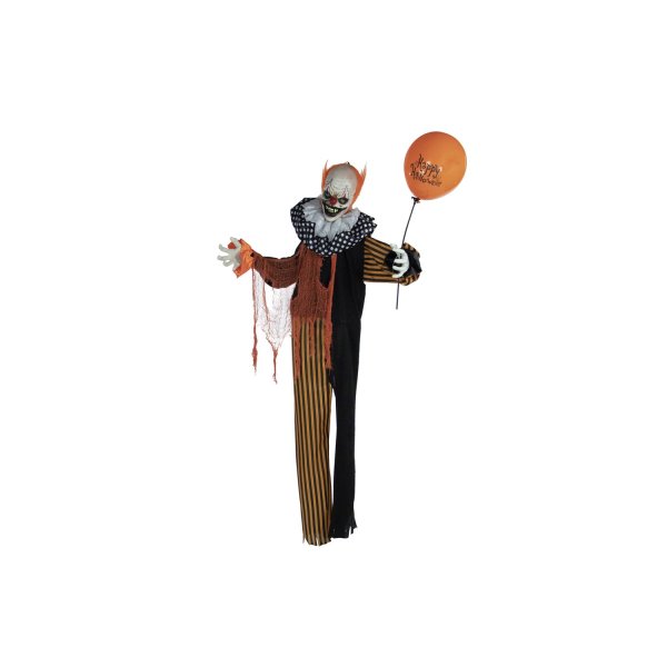 Haunted Hill Farm 65" Animated Evil Clown with Lights and Sound
