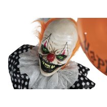 Haunted Hill Farm 65" Animated Evil Clown with Lights and Sound