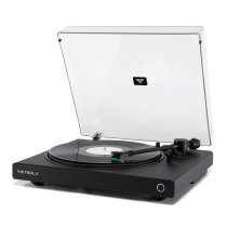 Wave Bluetooth Turntable with Auracast - Black