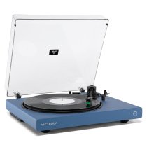 Wave Bluetooth Turntable with Auracast - Blue
