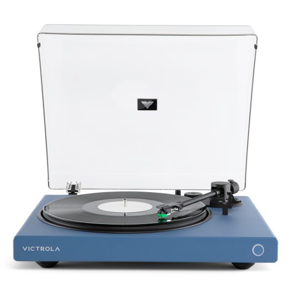 Wave Bluetooth Turntable with Auracast - Blue