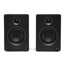 Victrola Tempo Bluetooth Bookshelf Speakers - Black
