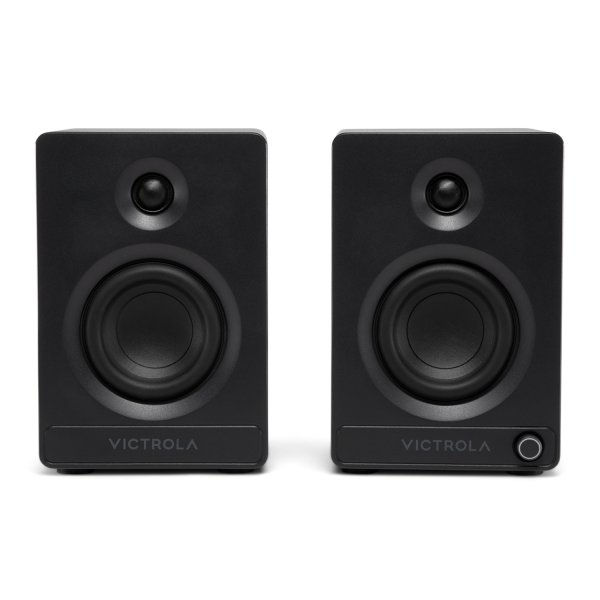 Victrola Tempo Bluetooth Bookshelf Speakers - Black