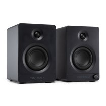 Victrola Tempo Bluetooth Bookshelf Speakers - Black