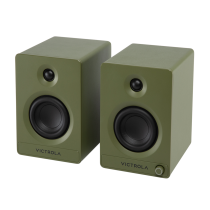 Victrola Tempo Bluetooth Bookshelf Speakers - Green