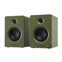 Victrola Tempo Bluetooth Bookshelf Speakers - Green