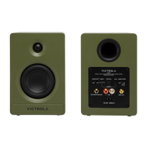 Victrola Tempo Bluetooth Bookshelf Speakers - Green