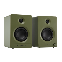 Victrola Tempo Bluetooth Bookshelf Speakers - Green