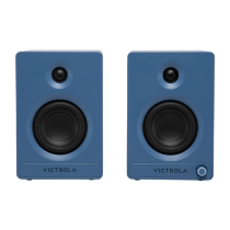 Victrola Tempo Bluetooth Bookshelf Speakers - Blue