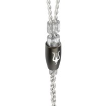 MMCX to 2.5 mm balanced silver plated upgrade cable - 3.9 ft