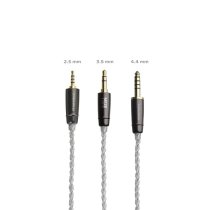MMCX to 2.5 mm balanced silver plated upgrade cable - 3.9 ft