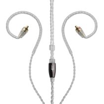 MMCX to 3.5 mm silver plated standard cable - 3.9 ft