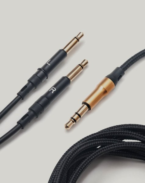 Meze mono 3.5 mm to 3.5 mm Black/Gold standard cable - 9.8 ft
