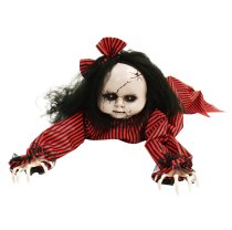 Haunted Hill Farm 43″ Crawling Animatronic Haunted Doll with Lights & Sound