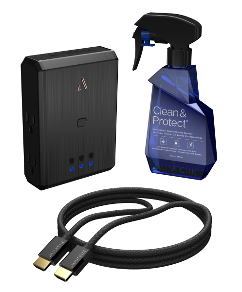 Austere III Series Collection \\ 4K HDMI 1.5m + Power 4-Outlet + Clean & Protect