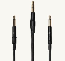 Meze mono 3.5 mm to 3.5 mm Kevlar cable with black aluminium casings - 5.9 ft