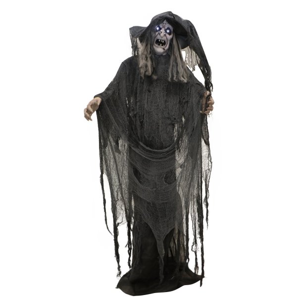Haunted Hill Farm 69" Animated Witch with Motion, Lights and Sound