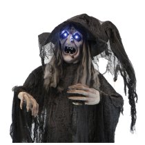 Haunted Hill Farm 69" Animated Witch with Motion, Lights and Sound