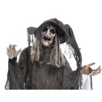 Haunted Hill Farm 69" Animated Witch with Motion, Lights and Sound