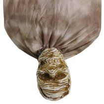 Haunted Hill Farm 5 ft Hanging Upside-Down Mummy Animatronic with Lights and Sound