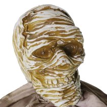 Haunted Hill Farm 5 ft Hanging Upside-Down Mummy Animatronic with Lights and Sound