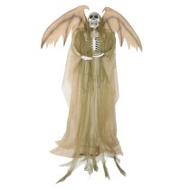 Haunted Hill Farm 5.5 ft Winged Reaper Animatronic with Lights & Sound