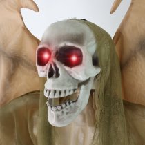 Haunted Hill Farm 5.5 ft Winged Reaper Animatronic with Lights & Sound