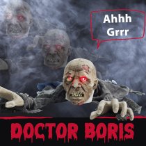Haunted Hill Farm 55" Crawling Zombie Animatronic with Lights & Sound
