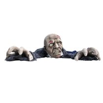 Haunted Hill Farm 55" Crawling Zombie Animatronic with Lights & Sound