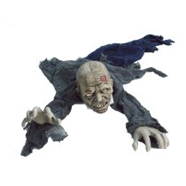Haunted Hill Farm 55" Crawling Zombie Animatronic with Lights & Sound