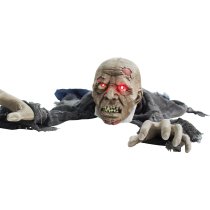 Haunted Hill Farm 55" Crawling Zombie Animatronic with Lights & Sound