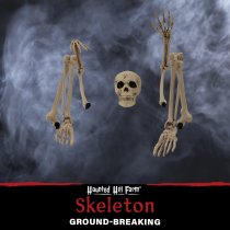 Haunted Hill Farm Life-Size Ground-Breaking Skeleton Yard Decoration