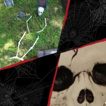 Haunted Hill Farm Life-Size Ground-Breaking Skeleton Yard Decoration