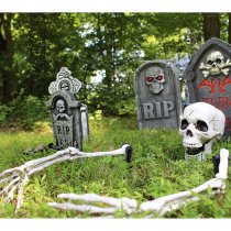 Haunted Hill Farm Life-Size Ground-Breaking Skeleton Yard Decoration