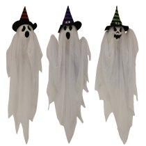 Haunted Hill Farm Set of 3 Hanging Ghost Halloween Decorations