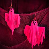 Haunted Hill Farm Set of 3 Hanging Ghost Halloween Decorations