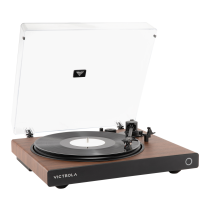 Wave Bluetooth Turntable with Auracast - Walnut