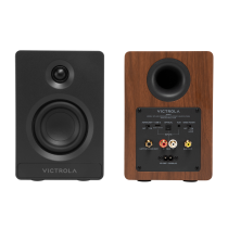 Victrola Tempo Bluetooth Bookshelf Speakers - Walnut