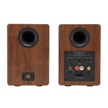 Victrola Tempo Bluetooth Bookshelf Speakers - Walnut