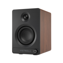 Victrola Tempo Bluetooth Bookshelf Speakers - Walnut