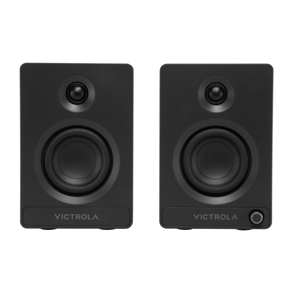 Victrola Tempo Bluetooth Bookshelf Speakers - Walnut