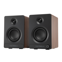 Victrola Tempo Bluetooth Bookshelf Speakers - Walnut
