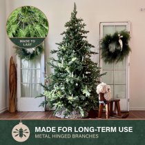 Fraser Hill Farm 6.5 ft. Foxtail Pine Artificial Christmas Tree, No Lights - Green