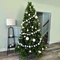Fraser Hill Farm 6.5 ft. Canyon Pine Artificial Christmas Tree, No Lights - Green