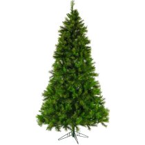 Fraser Hill Farm 6.5 ft. Canyon Pine Artificial Christmas Tree, No Lights - Green