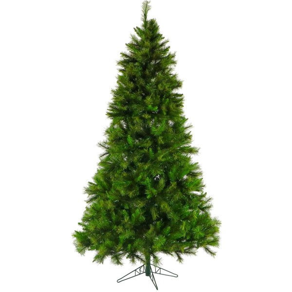 Fraser Hill Farm 6.5 ft. Canyon Pine Artificial Christmas Tree, No Lights - Green