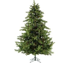 Fraser Hill Farm 6.5 ft. Foxtail Pine Artificial Christmas Tree, with Multi-Color LED Lights - Green