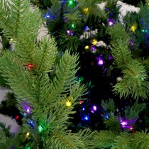 Fraser Hill Farm 6.5 ft. Foxtail Pine Artificial Christmas Tree, with Multi-Color LED Lights - Green