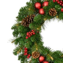 Fraser Hill Farm 24-inch Joyful Artificial Christmas Wreath - Green